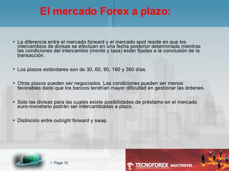 Funcionamiento del mercado forex