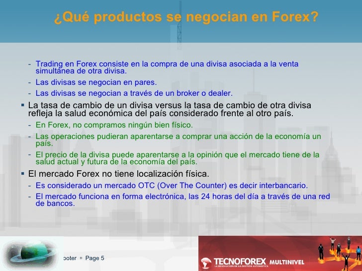 Mercado forex significado