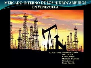 EXPOSITORES: Arambulo, Pamela
             Ávila, Thanis
             Gómez, Evelyn
             Mendoza, Alejandra
             Pino, Yusmary
             Rivas, Damelis
 