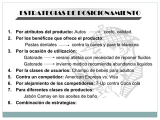 Segementacion de Mercados, Mercado Meta y Posicionamiento | PPT
