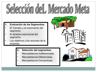 Segementacion de Mercados, Mercado Meta y Posicionamiento | PPT
