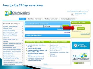 Inscripción Chileproveedores
 