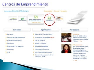 Centros de Emprendimiento
 