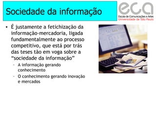 A informacao como mercadoria