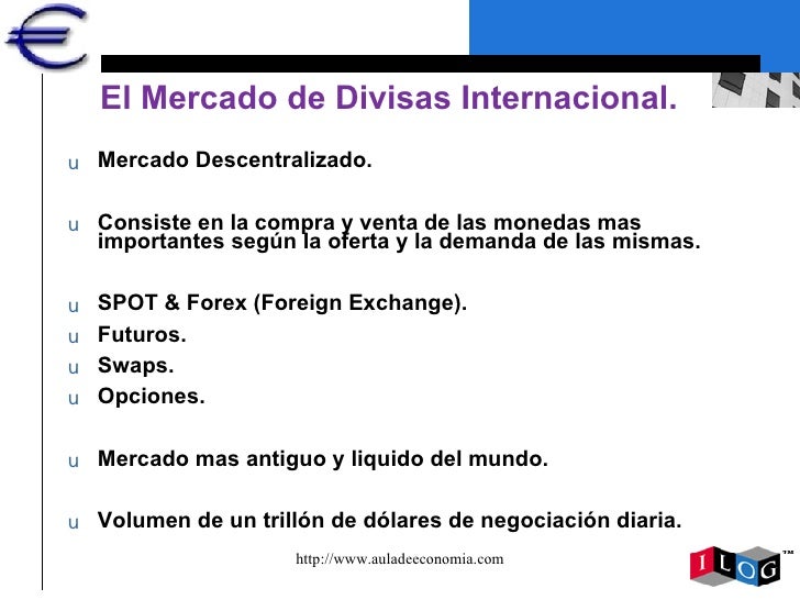 Mercado internacional de divisas forex