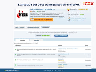 5656
Evaluación por otros participantes en el emarket
 