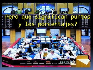 Pero que significan puntos
    y los porcentajes?
 