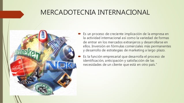 Mercadotecnia de productos internacionales