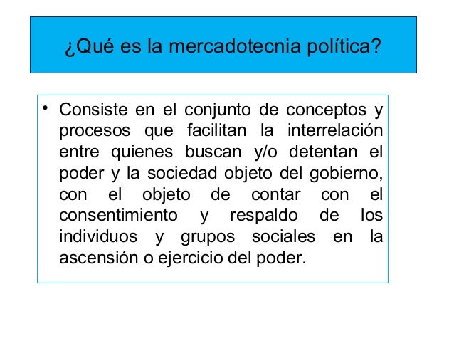 Mercadotecnia politica