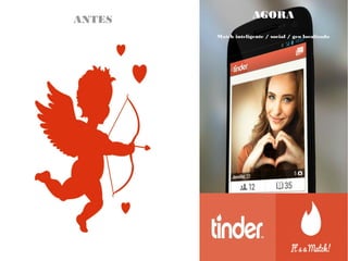 ANTES AGORA
Match inteligente / social / geo localizado
 