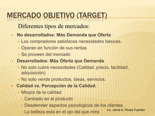 Mercado y Plan de marketing