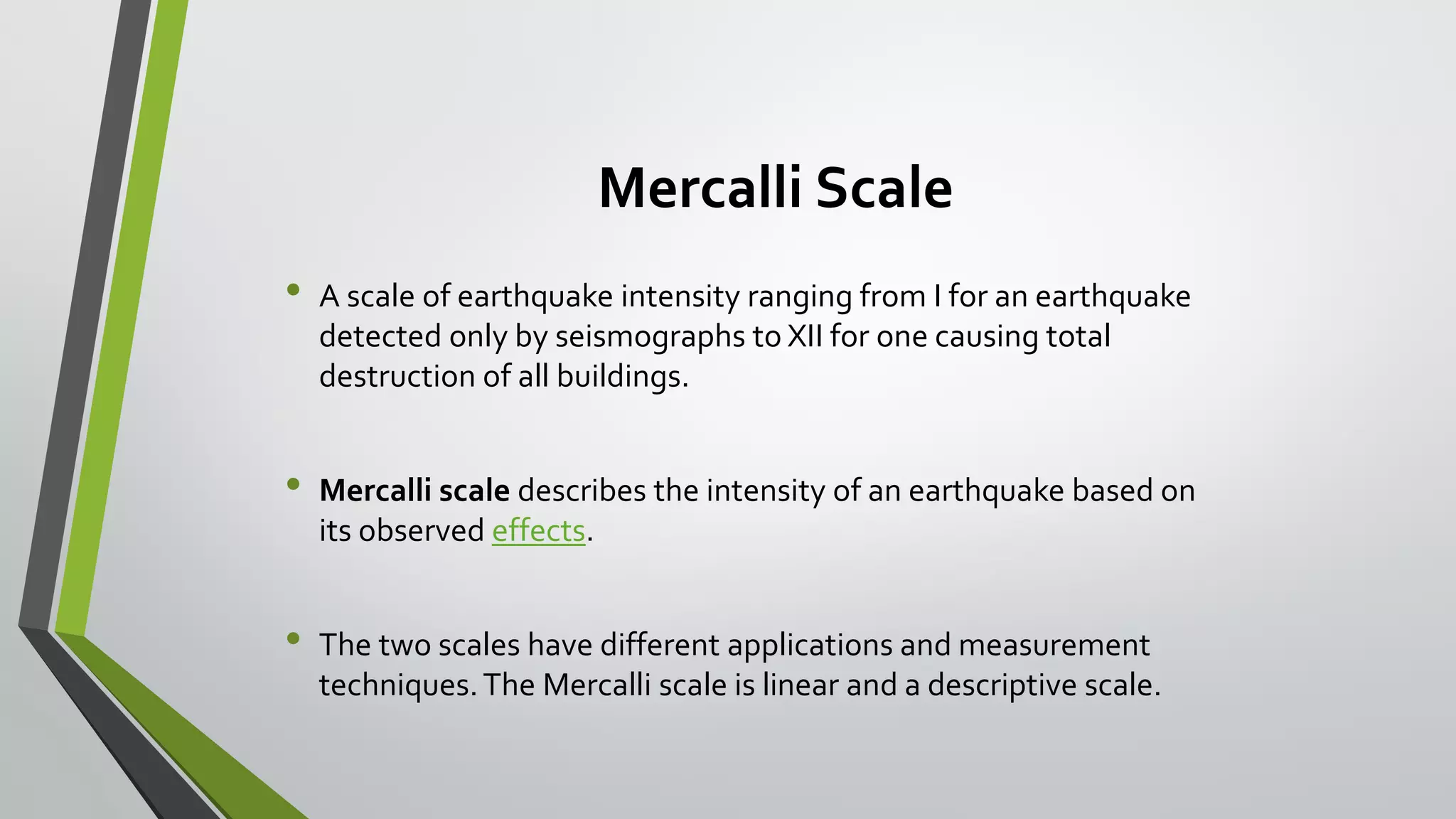 Earthquake scale 7 letters
