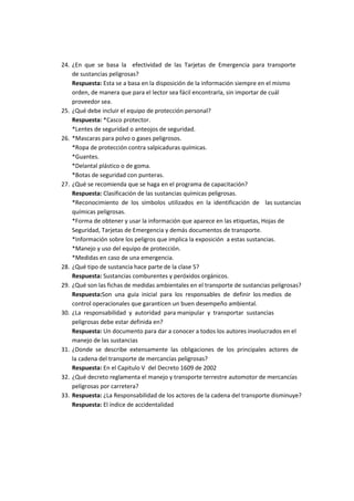 Mercancias peligrosas