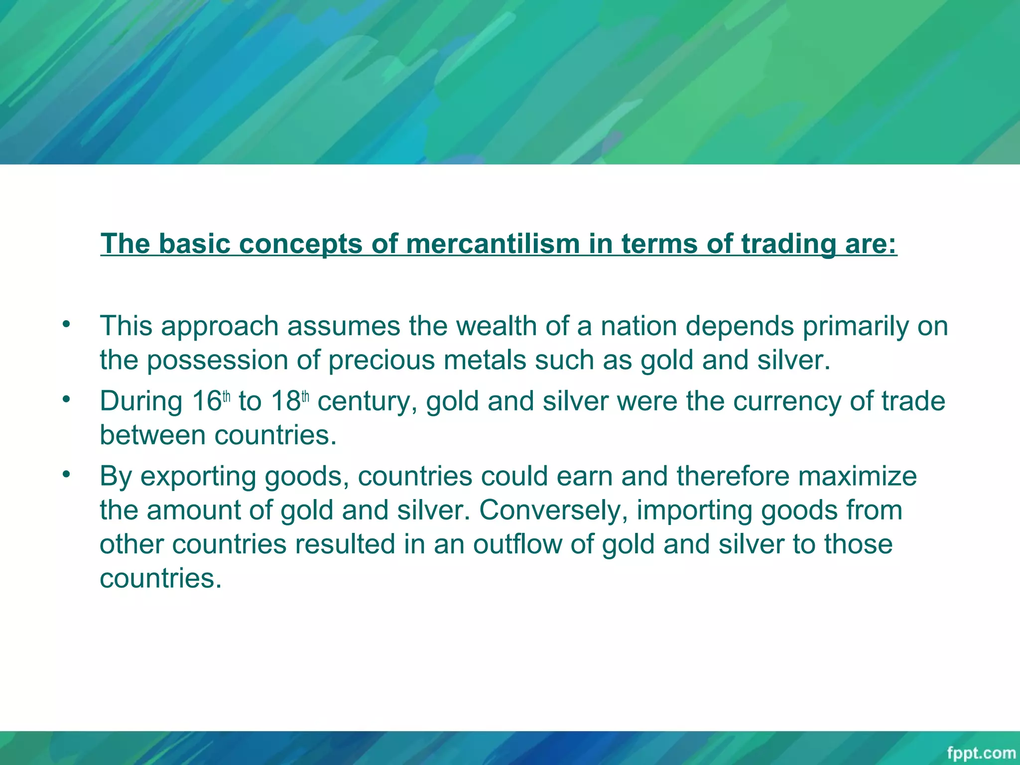 Mercantilism | PPT