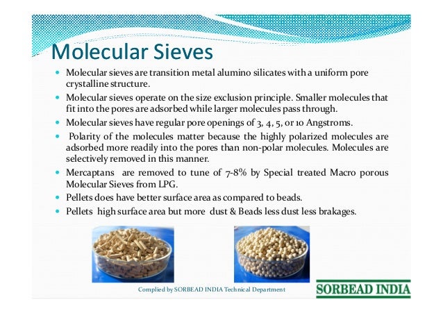 Molecular Sieve Mercaptans Removal from LPG