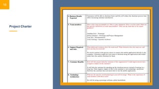 Project Charter
16
 