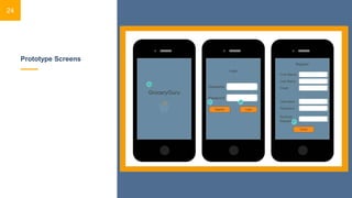 Prototype Screens
24
 
