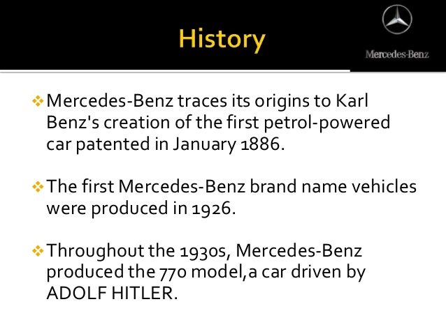 Mercedes Benz Ppt