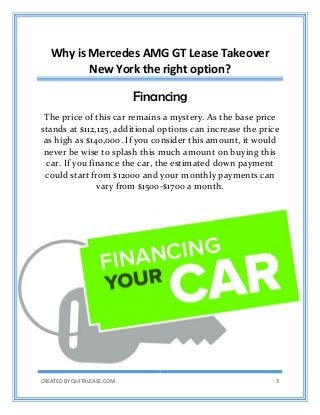 Mercedes Amg Gt Lease Takeover New York