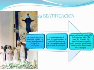 Camino a su BEATIFICACION
 