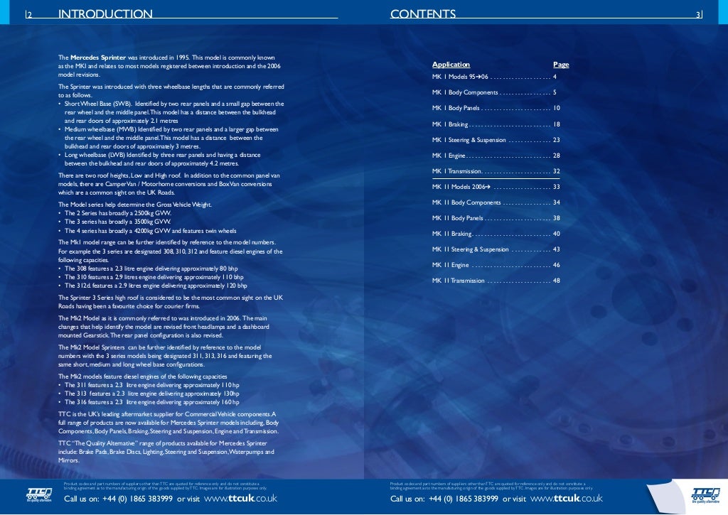 Mercedes sprinter catalogue mercedes list parts pdf