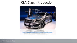 CLA-Class Introduction 
https://www.youtube.com/watch?v=fKGQvvDH8bE 
 