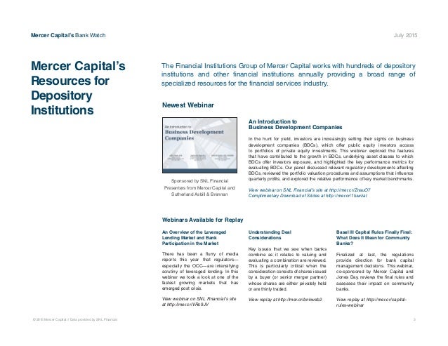 Higher capital requirements for larger bank holding companies, coupled with relaxed capital regulations for small bank holding companies, 