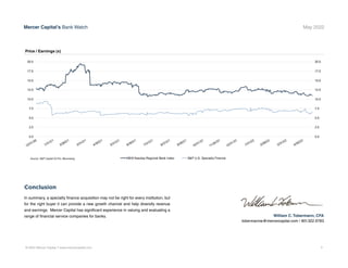 © 2022 Mercer Capital // www.mercercapital.com 4
Mercer Capital’s Bank Watch May 2022
Conclusion
In summary, a specialty f...