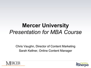 Mercer MBA Class