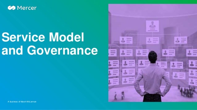 A business of Marsh McLennan
welcome to brighter
Service Model
and Governance
 