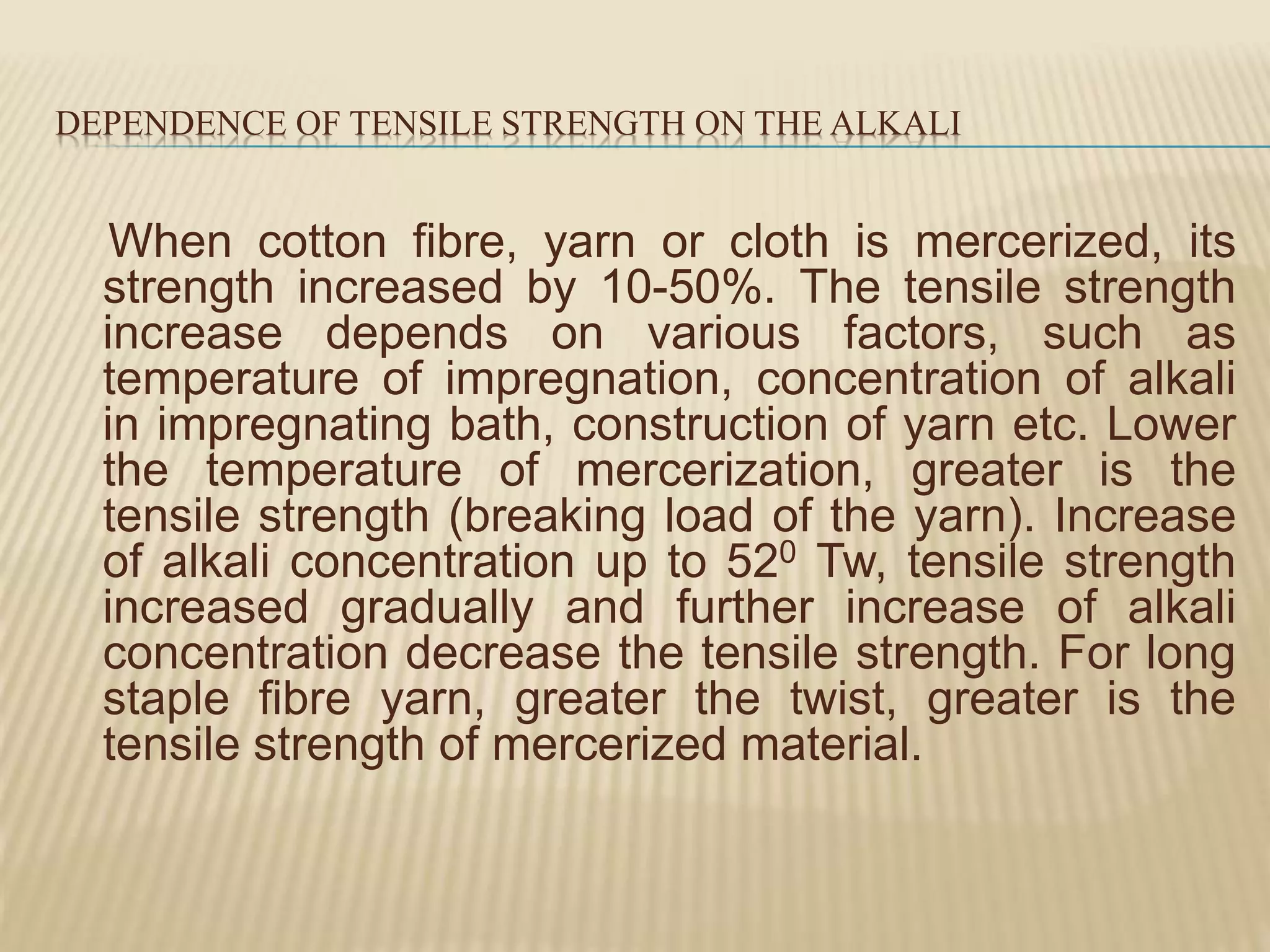 Mercerization | PPTX