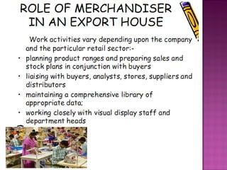 Merchandising process in the apparel industry
