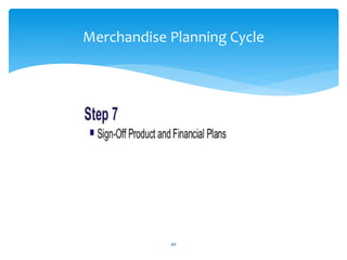 40
Merchandise Planning Cycle
 