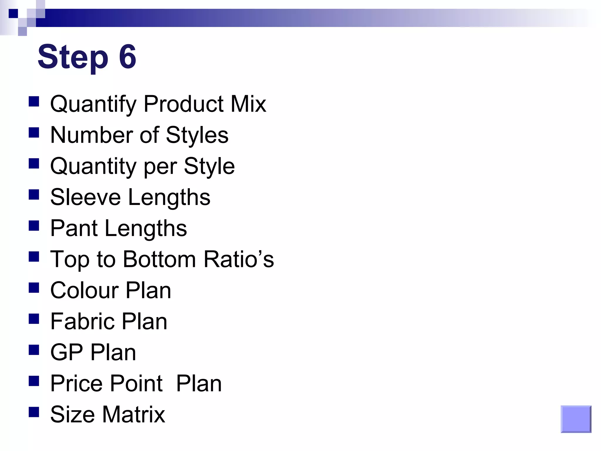 Merchandise planning step by step process | PPT