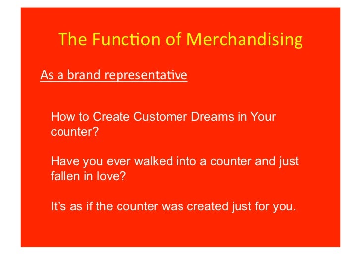 Merchandise Strategy