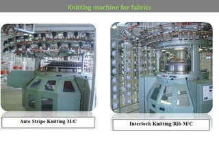 Knitting machine for fabrics
 