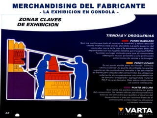 MERCHANDISING DEL FABRICANTE
- LA EXHIBICION EN GONDOLA -
 