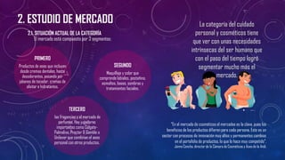 2. ESTUDIO DE MERCADO
Veet es la marca líder en productos
de depilación seguros y eficaces para
la eliminación del vello (...