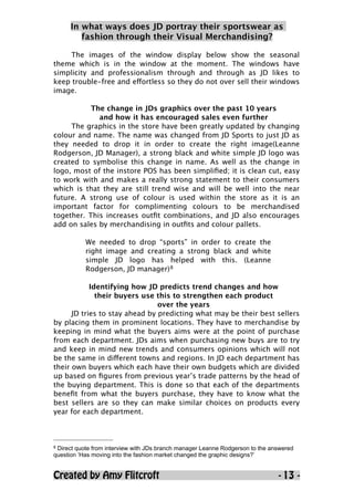 Merchandising report | PDF