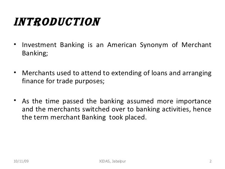 Merchant Banking