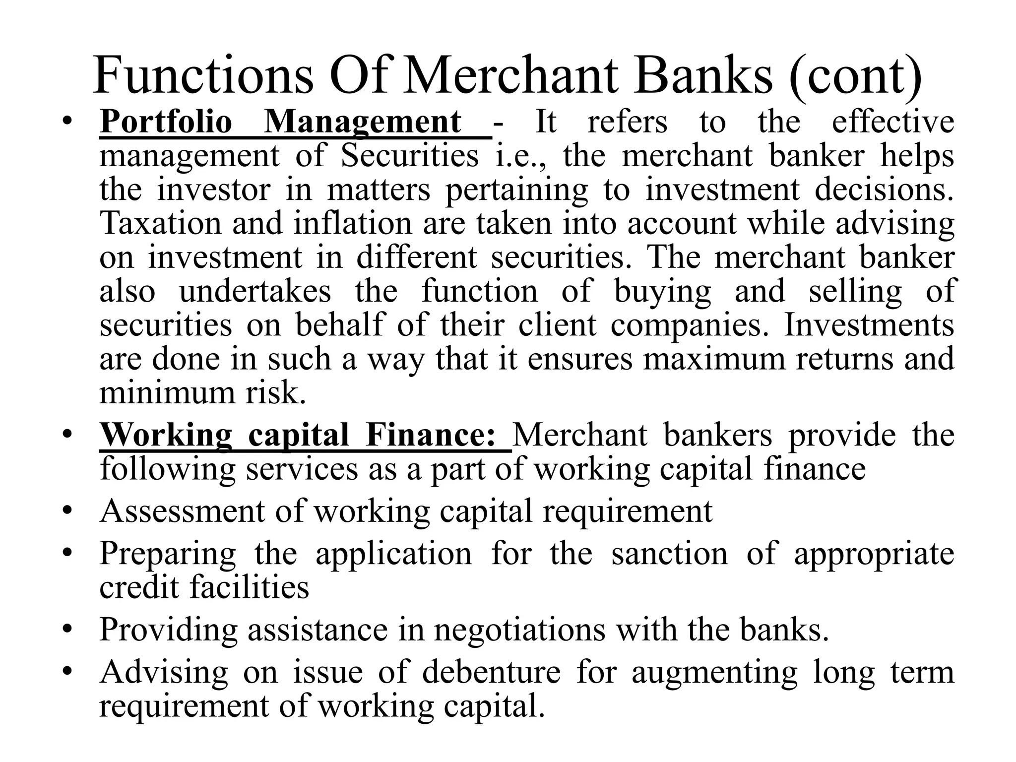 Merchant banking | PPTX