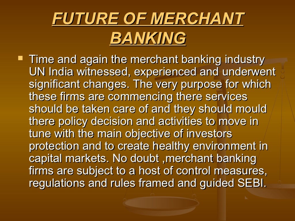 Merchant Banking In India