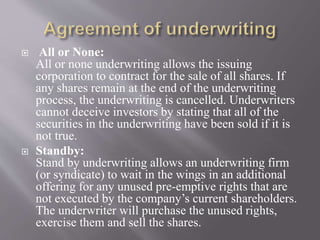 Merchant bank underwriting | PPTX
