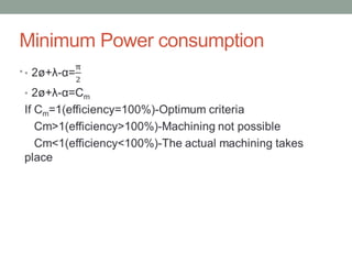 Minimum Power consumption
•
 