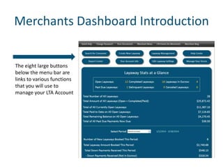 Merchants Dashboard Features and Functions | PPTX