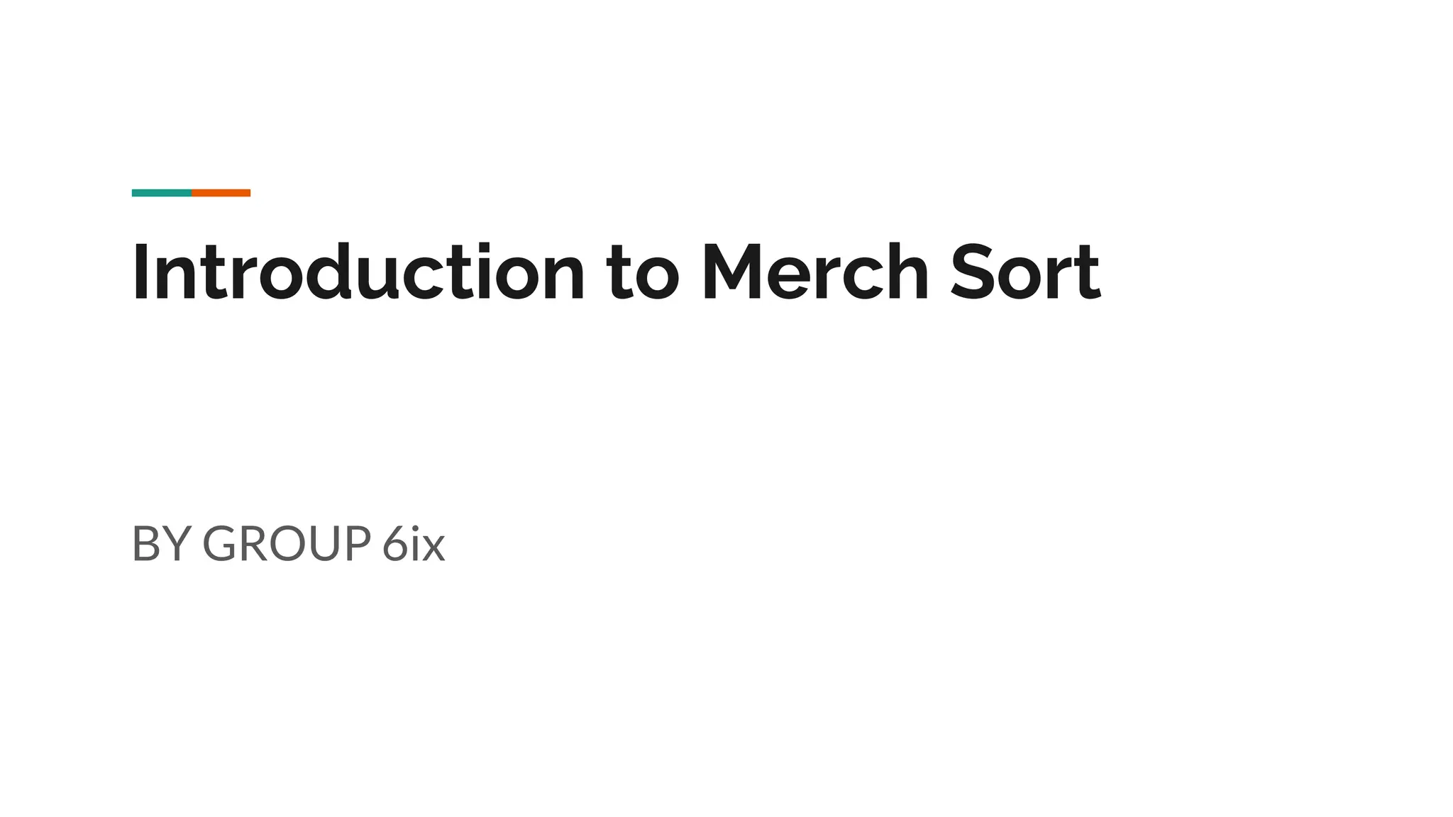 Data structure Merge Sort implementation | PPT
