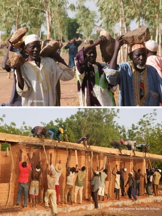 die Männer...




                Die jungen Männer bauen die Schule.
 