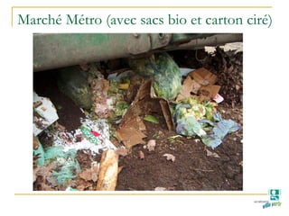 Marché Métro (avec sacs bio et carton ciré)
 