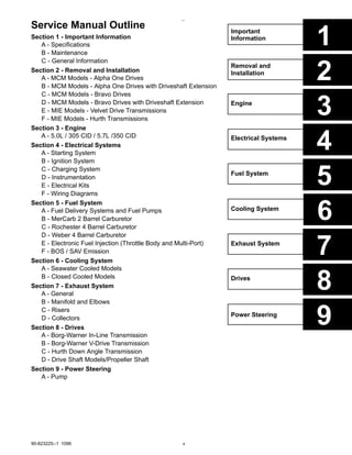 Mercruiser Marine Engines 350 Magnum Service Repair Manual→OD800300 and