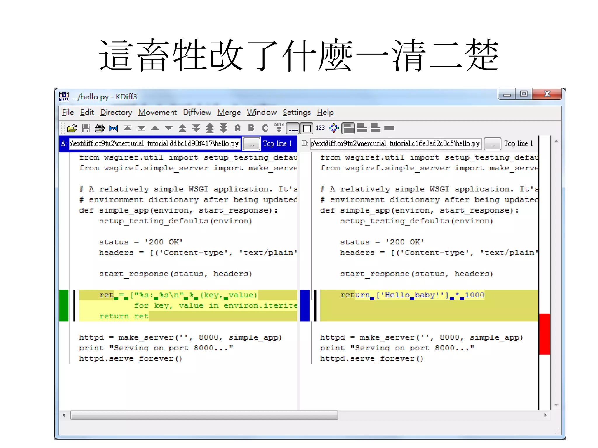 這畜牲改了什麼一清二楚
 